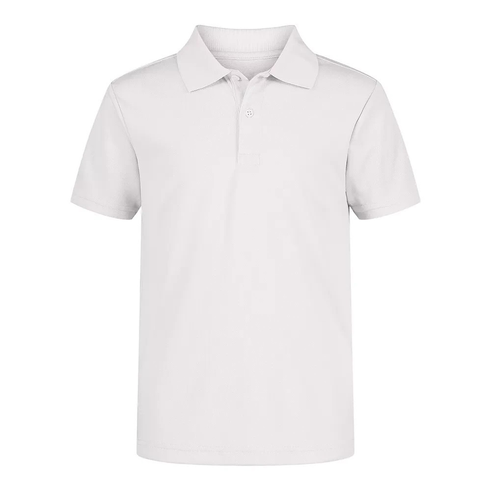 Boys IZOD Performance Golf Polo Short Sleeve Shirt WHITE School Church XS 6/7